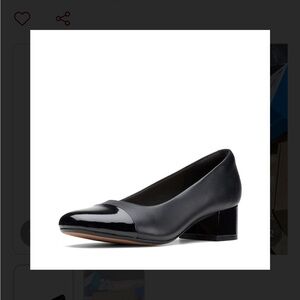 Clarks Black Patent Leather Heels